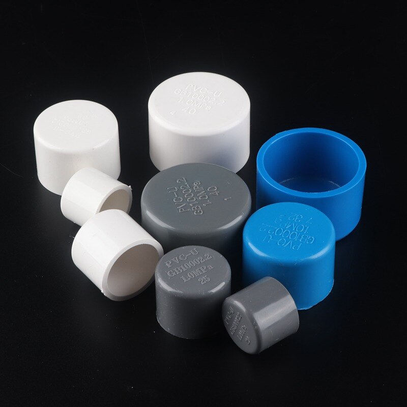 5pcs 20/25/32/40mm PVC End Cap for PVC Pipe End Connector Plug For Garden Irrigation Pipe Aquarium Fittings