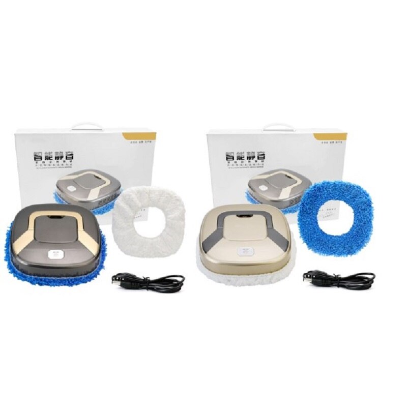 Intelligent Automatic Mopping Robot USB Charging Mute Vacuum Cleaner Dust Cleaning Sweeping Robot for Dry / Wet Floors Carpet