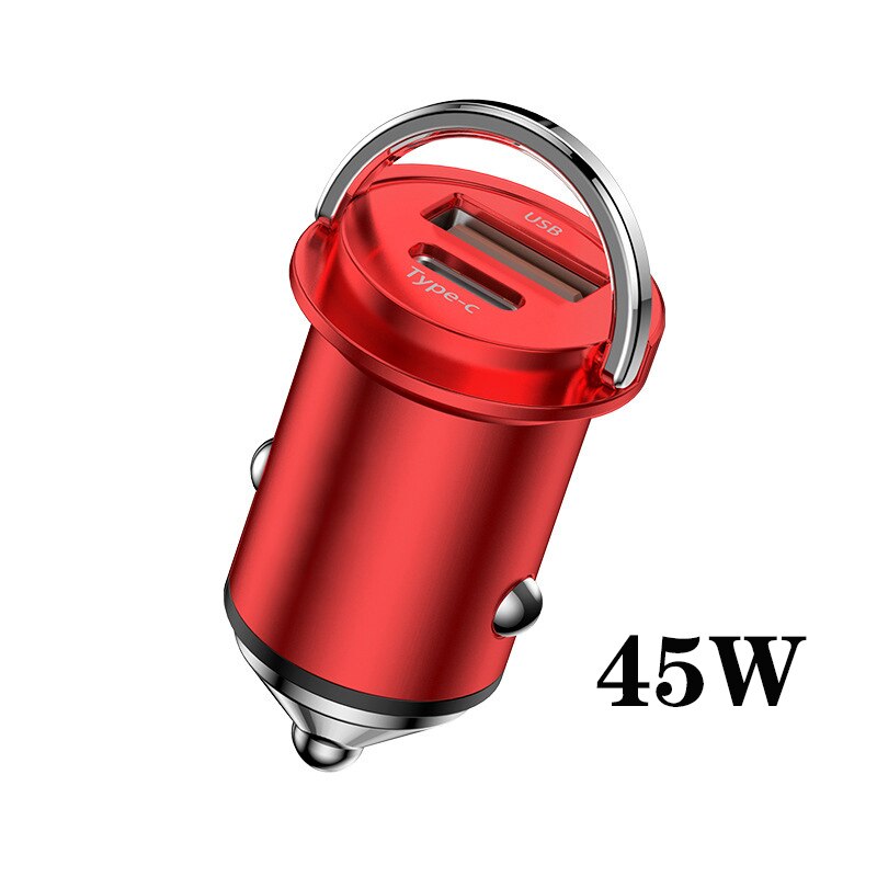45W Usb Autolader Voor Magsafe Iphone 12 Quick Charge 4.0 3.0 Supercharge Scp Snelle Pd Usb C Draadloze opladen Auto Telefoon Oplader