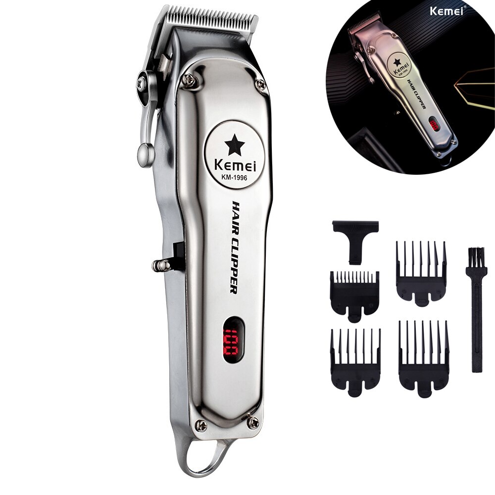 Kemei-1996 Hair Clippers Barber Rechargeable Hair Clipper Electric Hair Trimmer Men Beard Trimmer Haircut Machine