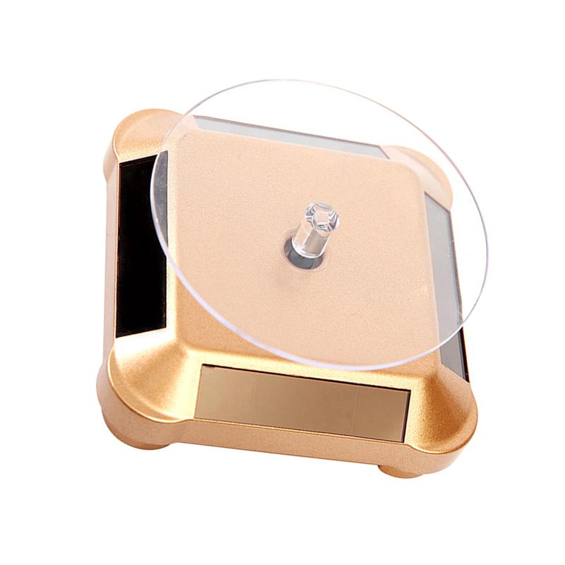 Solar Energy Electric Rotating Display Stand Jewelry Accessories Prop Stand Phone Display Stand Battery Included Display Stand