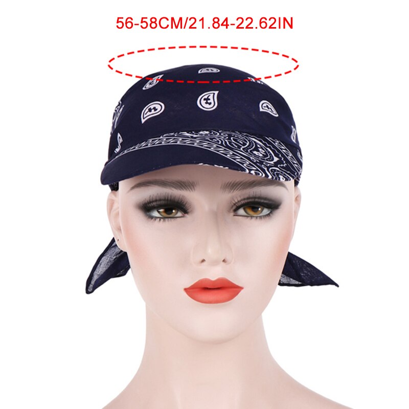 Women Head Scarf Visor Hat with Wide Brim Sunhat Summer Beach Sun Hats Female Casual Printed Cap Women Headscarf Baseball Cap