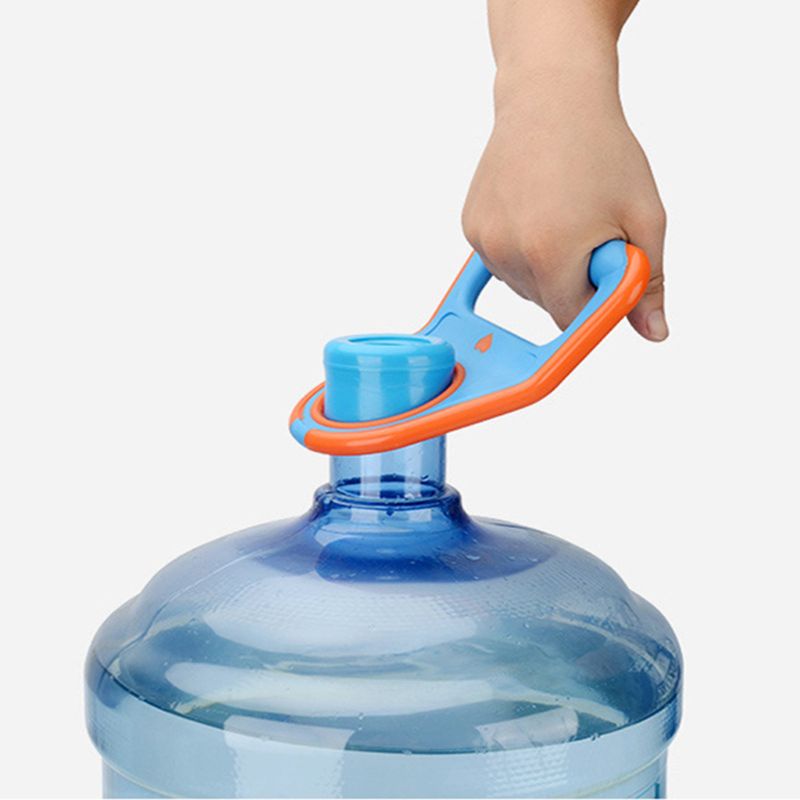 Soporte de plástico para botellas de agua, 5 galones, asa para botellas de agua, ahorro de energía, cubo más grueso, dispositivo de elevación