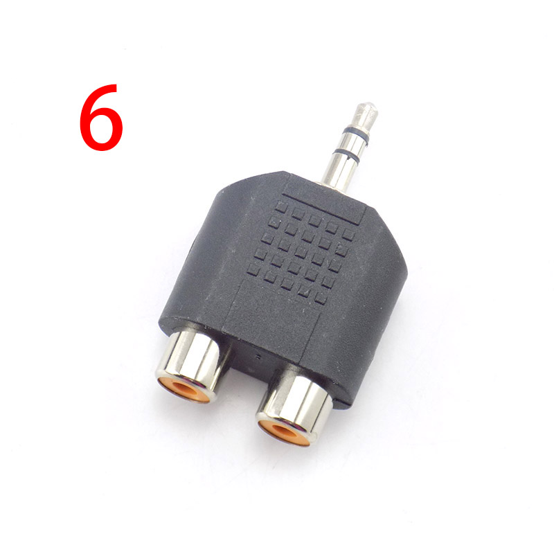 RCA Male to Male Female AV Jack RCA Plug Adapter DIY Audio Cable CCTV Camera Security System Video Plug Converter: green