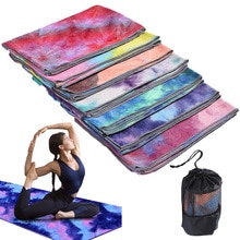 Non Slip Gedrukt Tie-Dye Yoga Mat Cover Handdoek Anti Slip Microfiber Yoga Mat Maat 183 Cm * 63cm Winkel Handdoeken Pilates Dekens Fitness