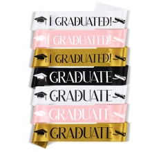 】I Graduated Sash Graduate Sash Graduation Party Decoration Photo Booth Props