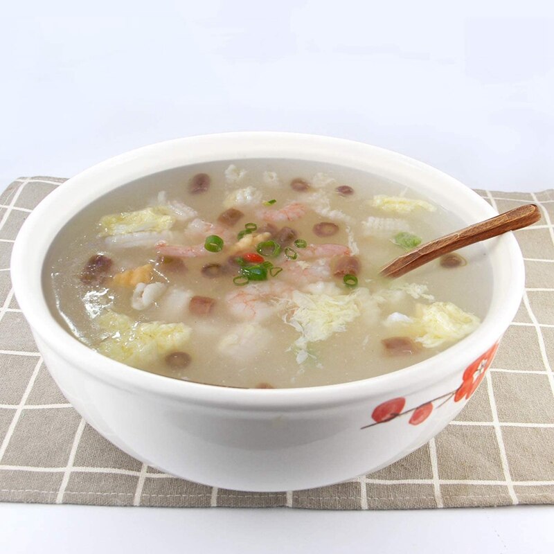 Houten Soep Lepels, 6 Stuks 7.84 Inch Japanse Ramen Lepels Ronde Nanmu Hout Lange Handvat Kids Rijst Dessert Donkerbruin