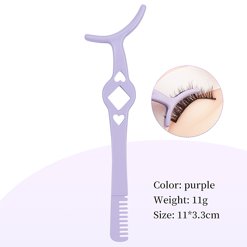 1 pc Beruf elle Wimpern zange mit Kamm pinzette Locken falsche Wimpern Clip kosmetische Augen Frauen Schönheit machen-hoch-Werkzeug: Lila
