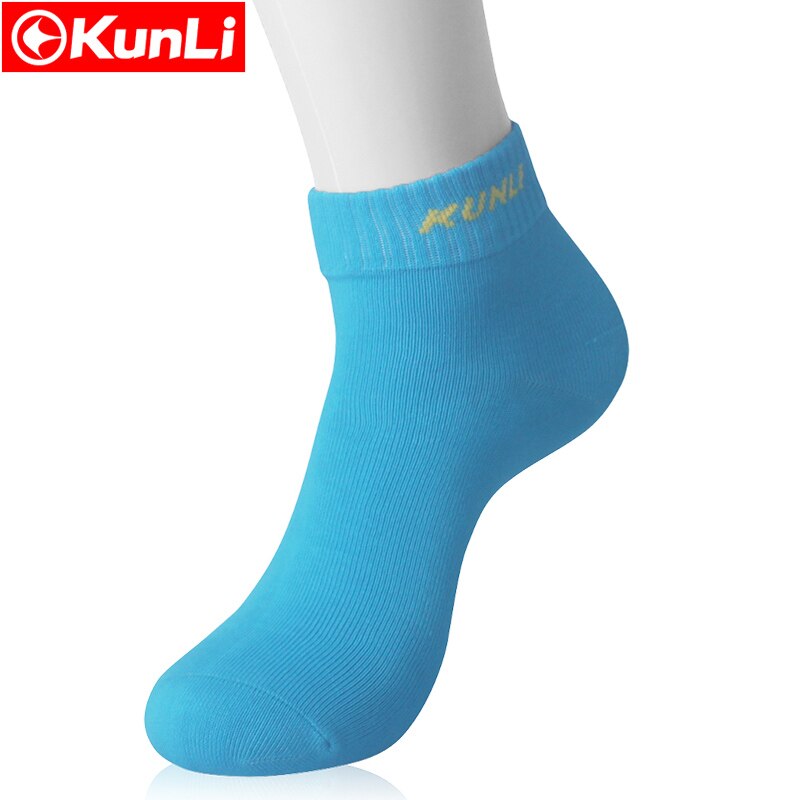 Kunli Leisure Sokken Sport Sokken Badminton Tennis Sokken Snel Droog Ademend Warm Absorberen Zweet Antibacteriële Voor 4 Seizoen: sky blue