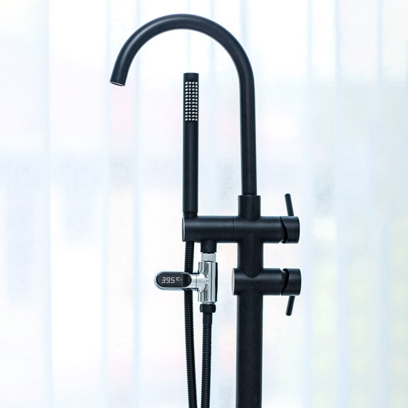 LED Display Water Shower Thermometer Self-Generating Electricity Water Temperature Monitor Smart Meter Thermometer
