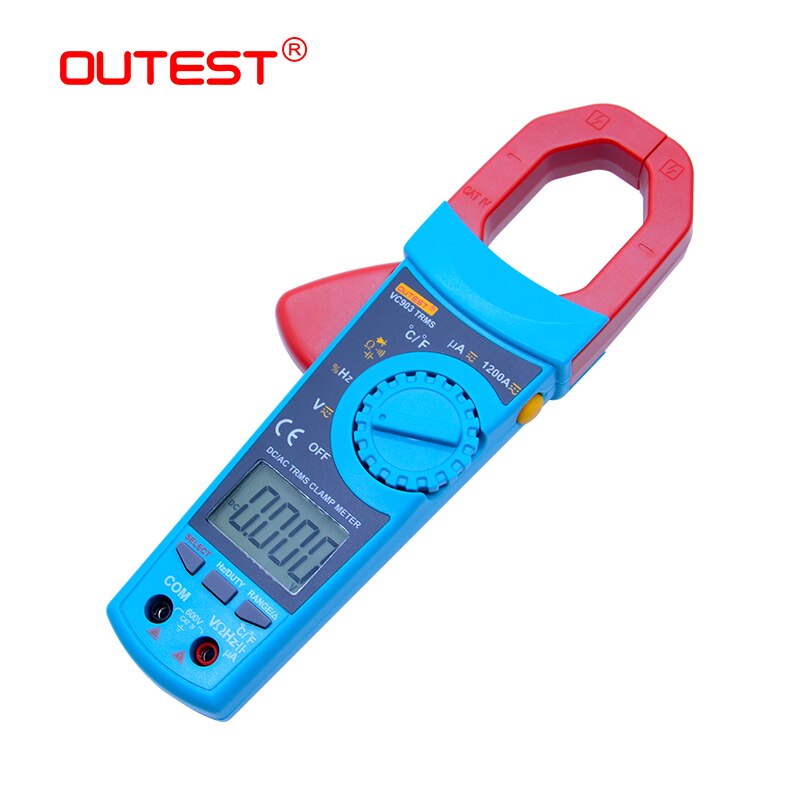 OUTEST VC903 Portable Digital Clamp Meter 6000 Counts 1000A AC Clamp Meter Resistance Capacitance Temperature Digital Multimeter