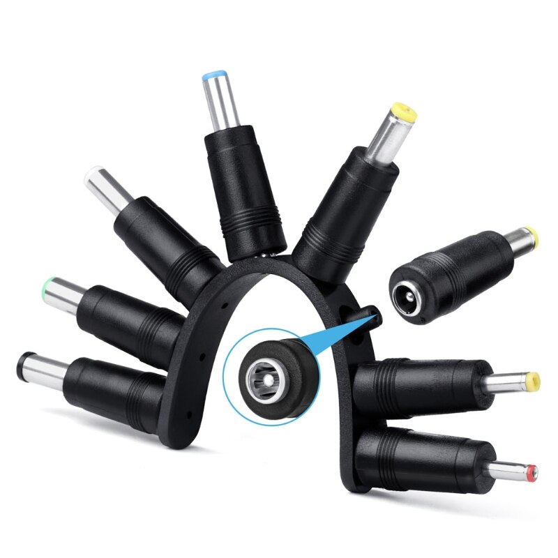 8in1 5V Usb Naar Dc 5.5X2.1Mm 3.5Mm 4.0Mm 4.8Mm 6.4Mm 5.5X2.5Mm 6.3Mm Plug Oplaadsnoer Voor Fan Speaker Router Led Lamp
