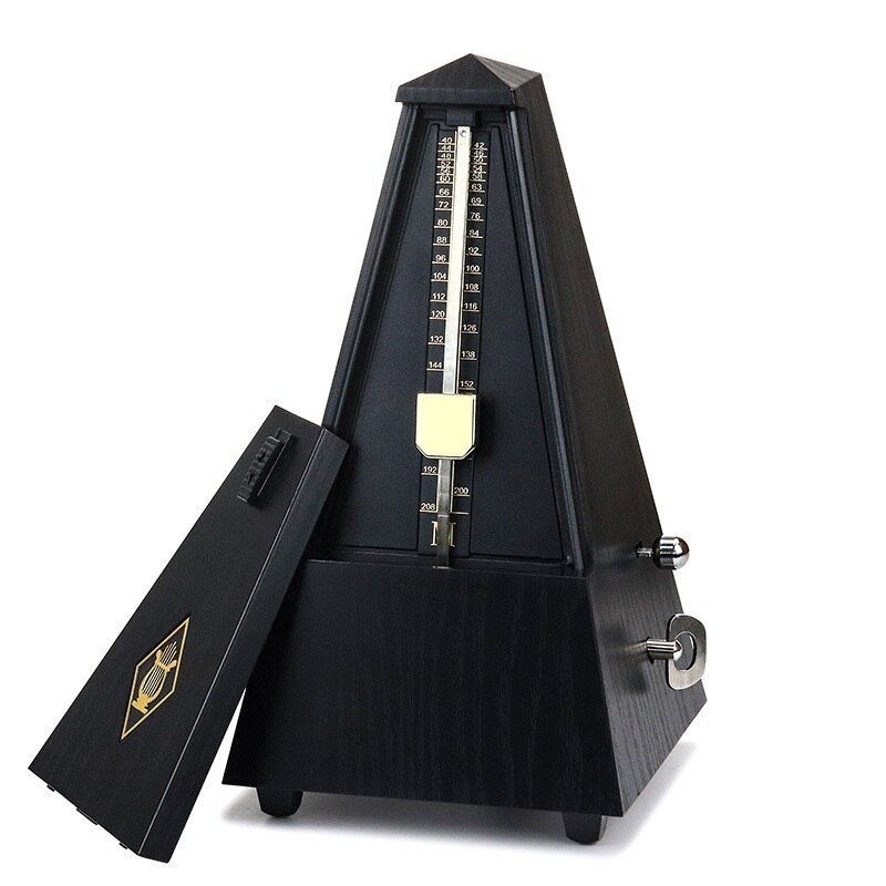 Mini Metronom für Gitarre Bass Klavier Violine Vintage Turm Typ Gitarre Metronom Glocke Ring Rhythmus Mechanische Pendel Zubehör