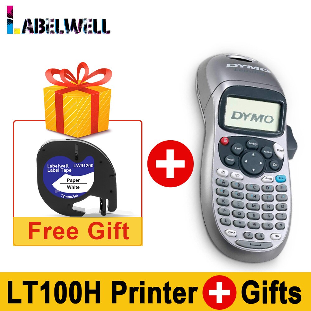 Labelwell ochronny futerał podróżny do Dymo Letratag LT-100H LT100H wytwórnia etykiet twardy futerał do przenoszenia schowek LT 91201 12267: LT100H Printer-Gift