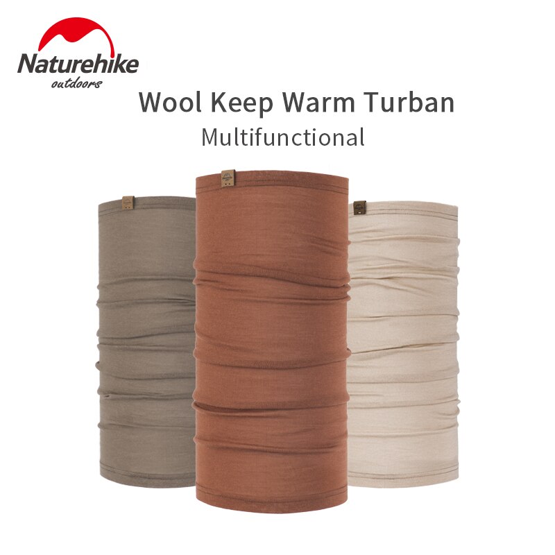 Naturehike outdoor wollen warmhoud tulband dagelijkse sport stretchstof multifunctionele sjaal haarband zacht ademend