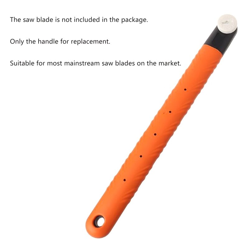 Replacement Saw Handle For Wood Working Double Sides Stainless Steel Hand Saw Slim Tenon Fine PVC Handle