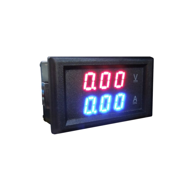 DC 600V 100A Digital Voltmeter Ammeter Dual Blue Red LED Display Digital Volt Amp Meter Voltage Current Measuring Instrument