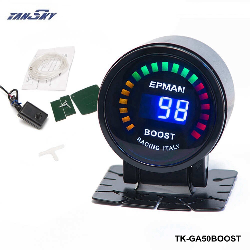 Bil 52mm vandolie temperatur spændingsmåler turbo boost olie trykmåler udstødningsgas temp egt måler luft brændstof forhold tk -ga50- af: Turbo boost