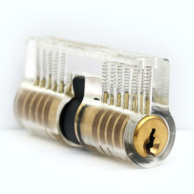 7pcs Transparent locks Combination Practice Locksmith Training Tools Visible Lock Pick Sets