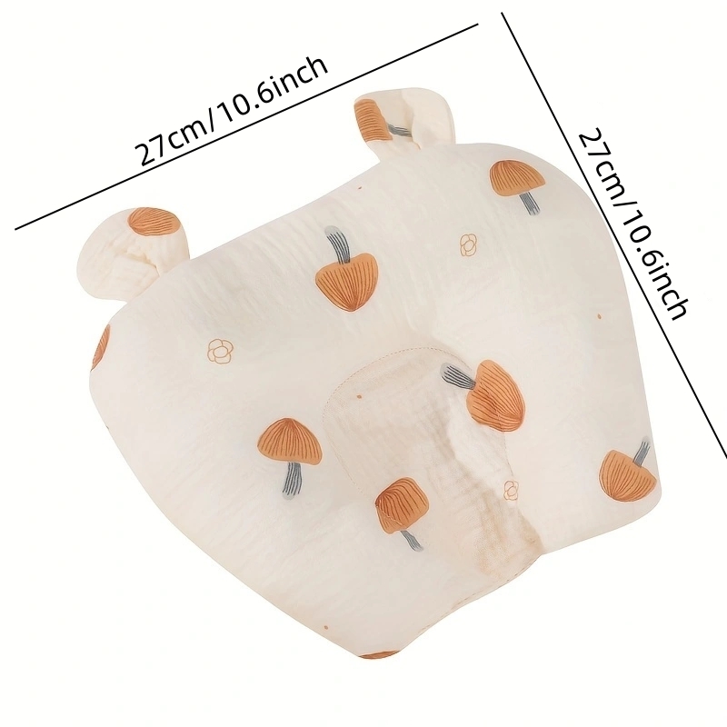 Soft and comfortable bear ear pillow, multifunctional cotton pillow, soft and washable baby pillow for home and outdoor use