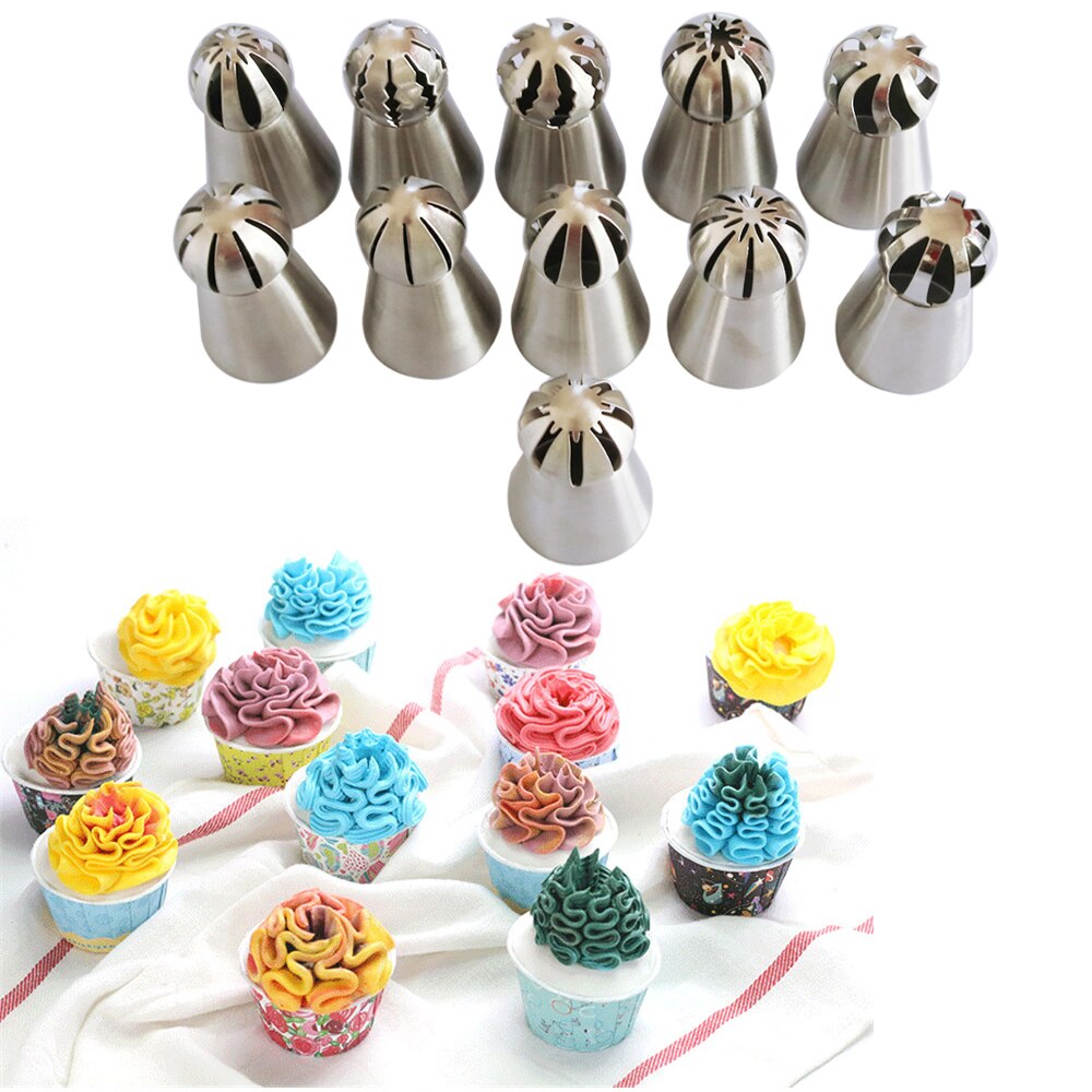 Sophronia 90 stks/set Pastry Nozzles en Koreaanse Stijl Rvs Pastry Piping Nozzles Tips Russische Tulp Set CS096