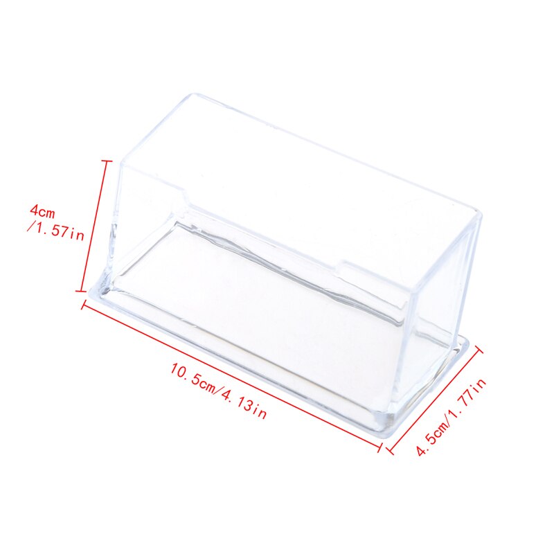 Clear Business Card Holder Acrylic Plastic Display Stand Rack Desktop Office WXTA