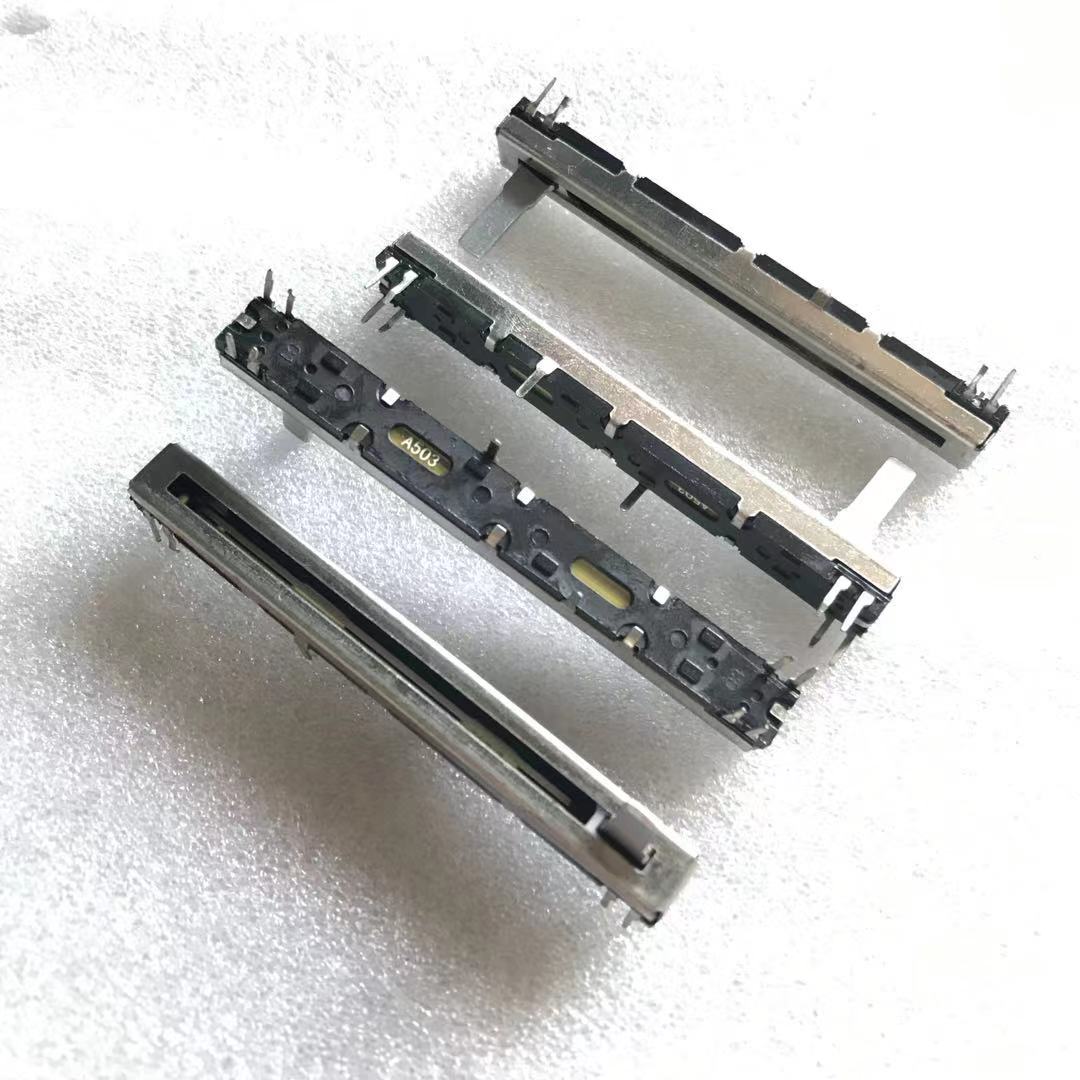 4pcs 75mm Suitable Majestic Fader 7.5 cm double sliding straight dual channel fader potentiometer A50K A503 A50KX215MMC