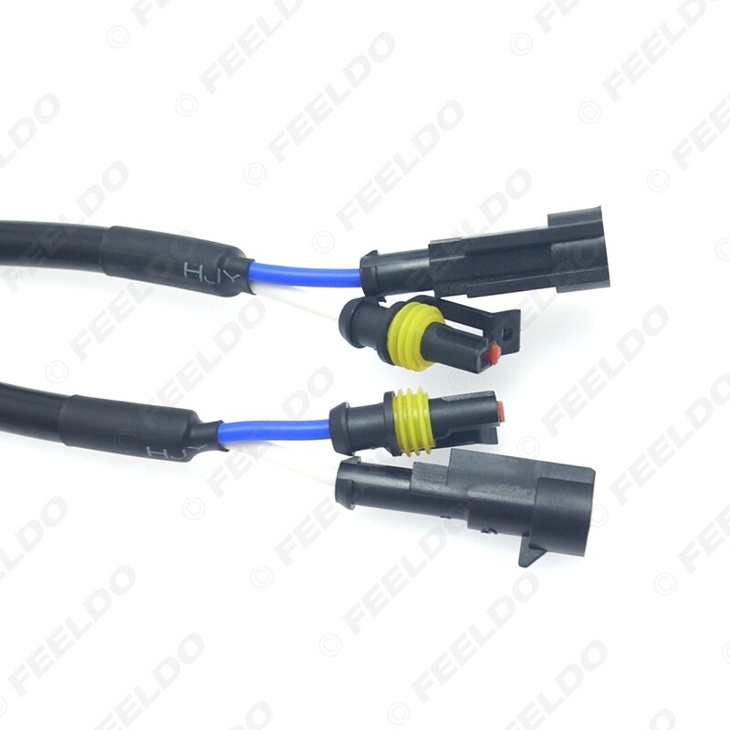 Feeldo 1pc bil skjulte xenon forstærker kabel kabelsæt adaptere til højspænding ballast forlygte pærer ledning