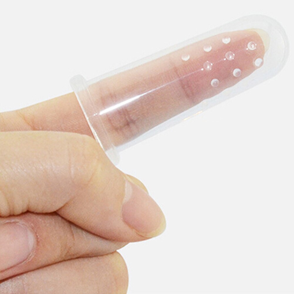 Escova de dentes macia do silicone do dedo do bebê escova de massagem limpa para o bebê infantil