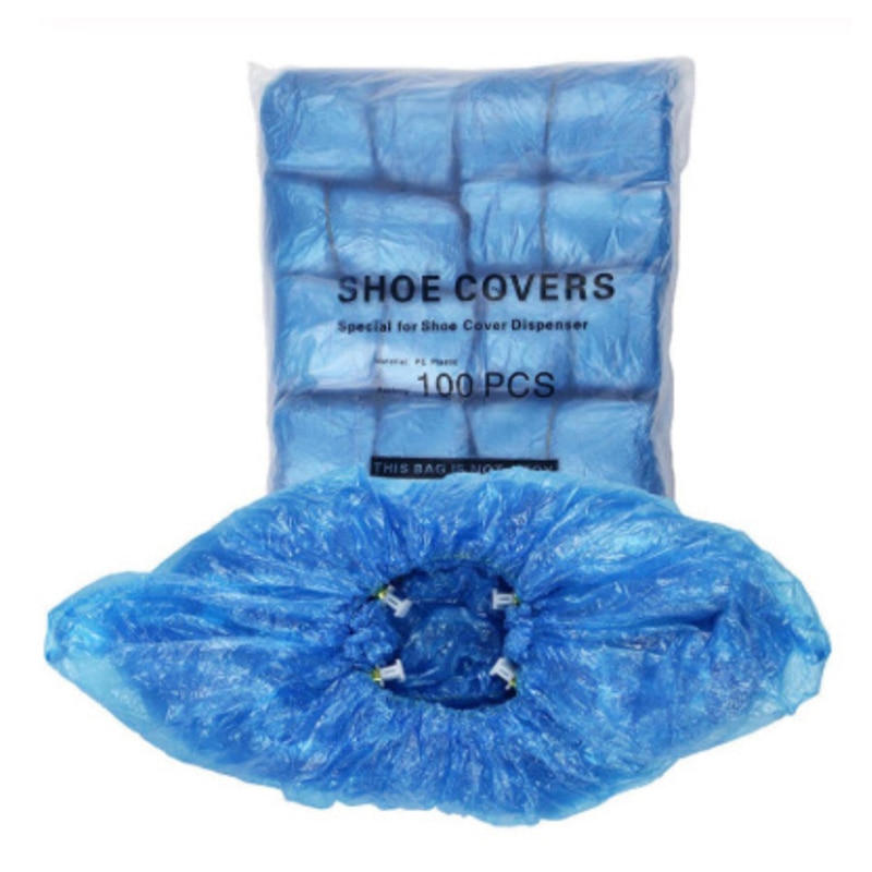 100 sztuk pokrowiec na buty maszyna dozownik gospodarstwa domowego jednorazowe wodoodporne przeciwkurzowe T klamra pokrowce na buty maszyna skrzynka Dom gabinet