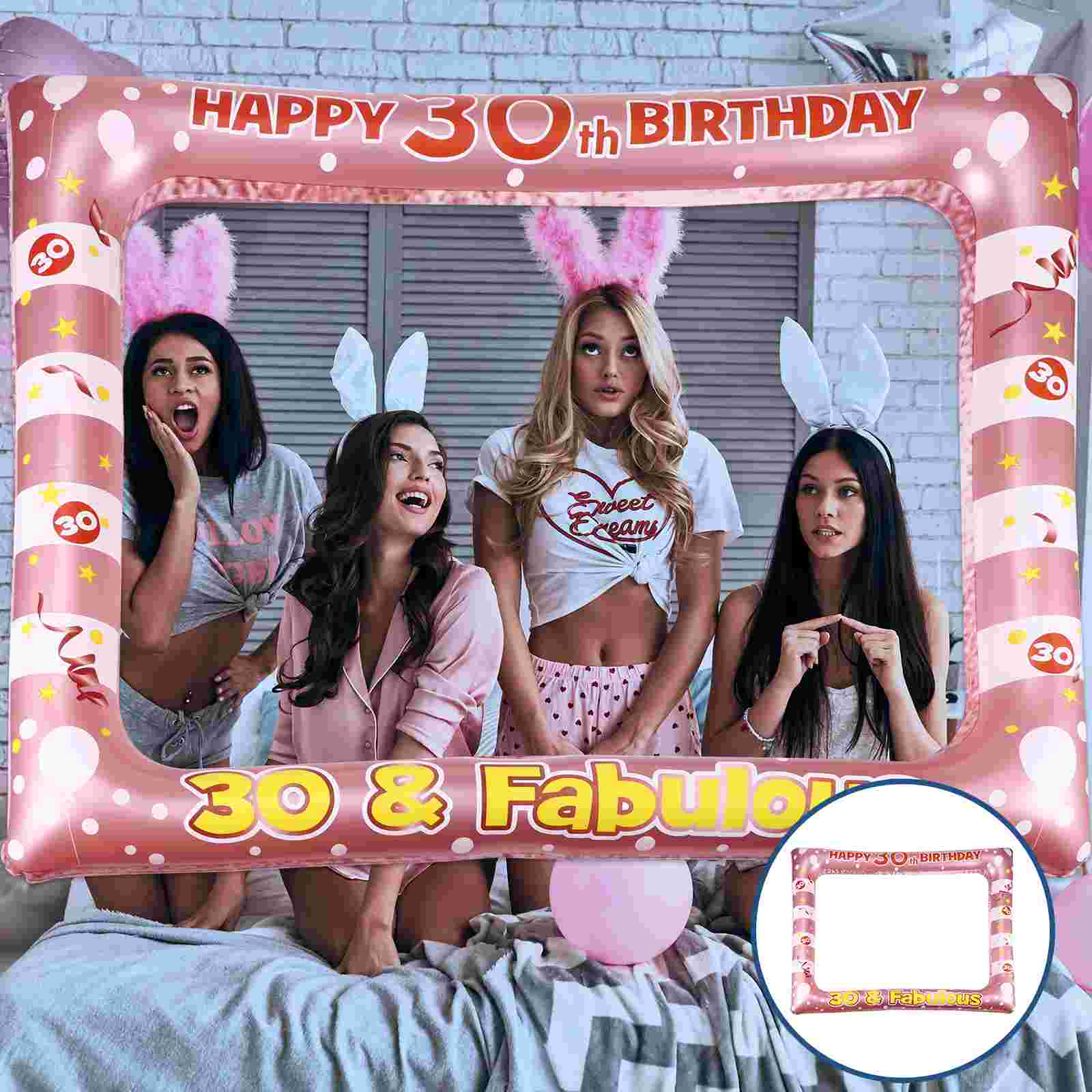 Marco de cabina de fotos inflable de Pvc, accesorio de cumpleaños, momentos especiales, familiar, suministros festivos, decoración de marco de fotos