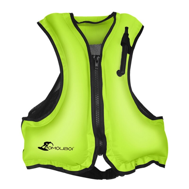 Omouboi Swim Vest Volwassen Outdoor Rafting Zwemvest Zwemmen Reddingsvest: Green