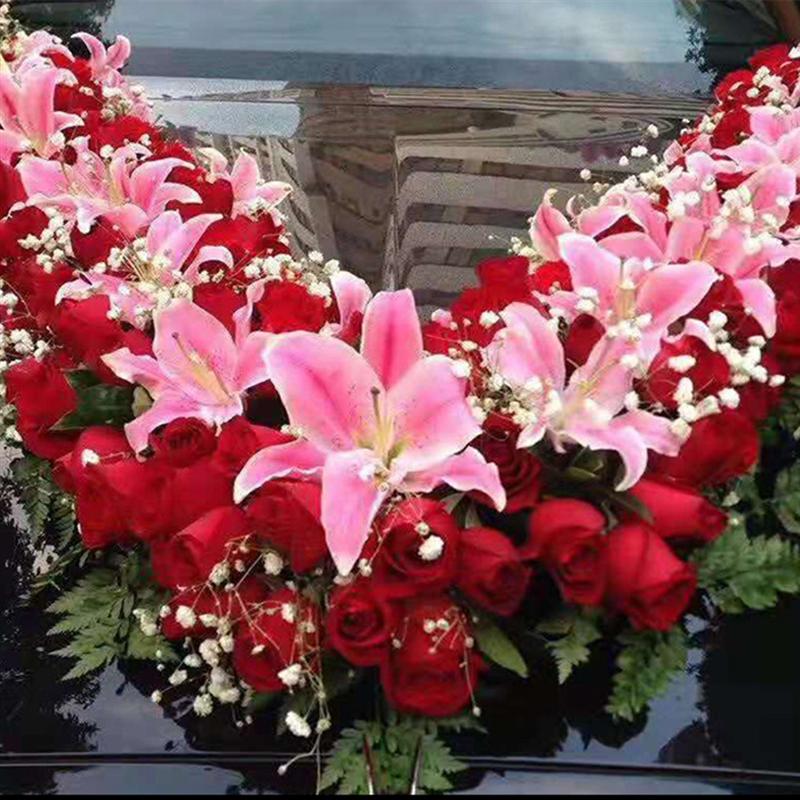 1Pc Trouwauto Bloemen Modder Auto Hoofd Bloem Decoratie Plaat Diy Bloemen Bloemschikken Modder Creatieve Diy Bloem Modder Met zuignap