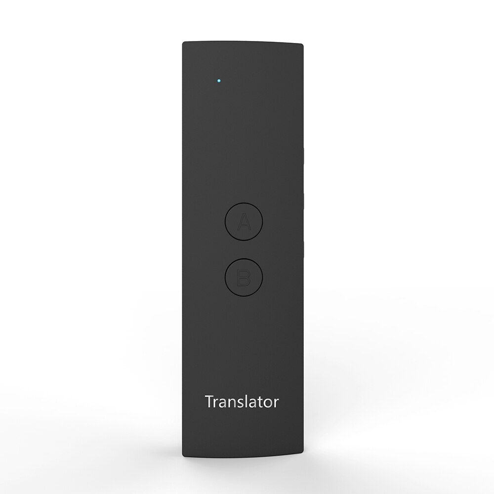 T6-aparato para traductor de voz inteligente, manual, traducción en tiempo Real bidireccional, 38 idiomas para aprender viajes: Black