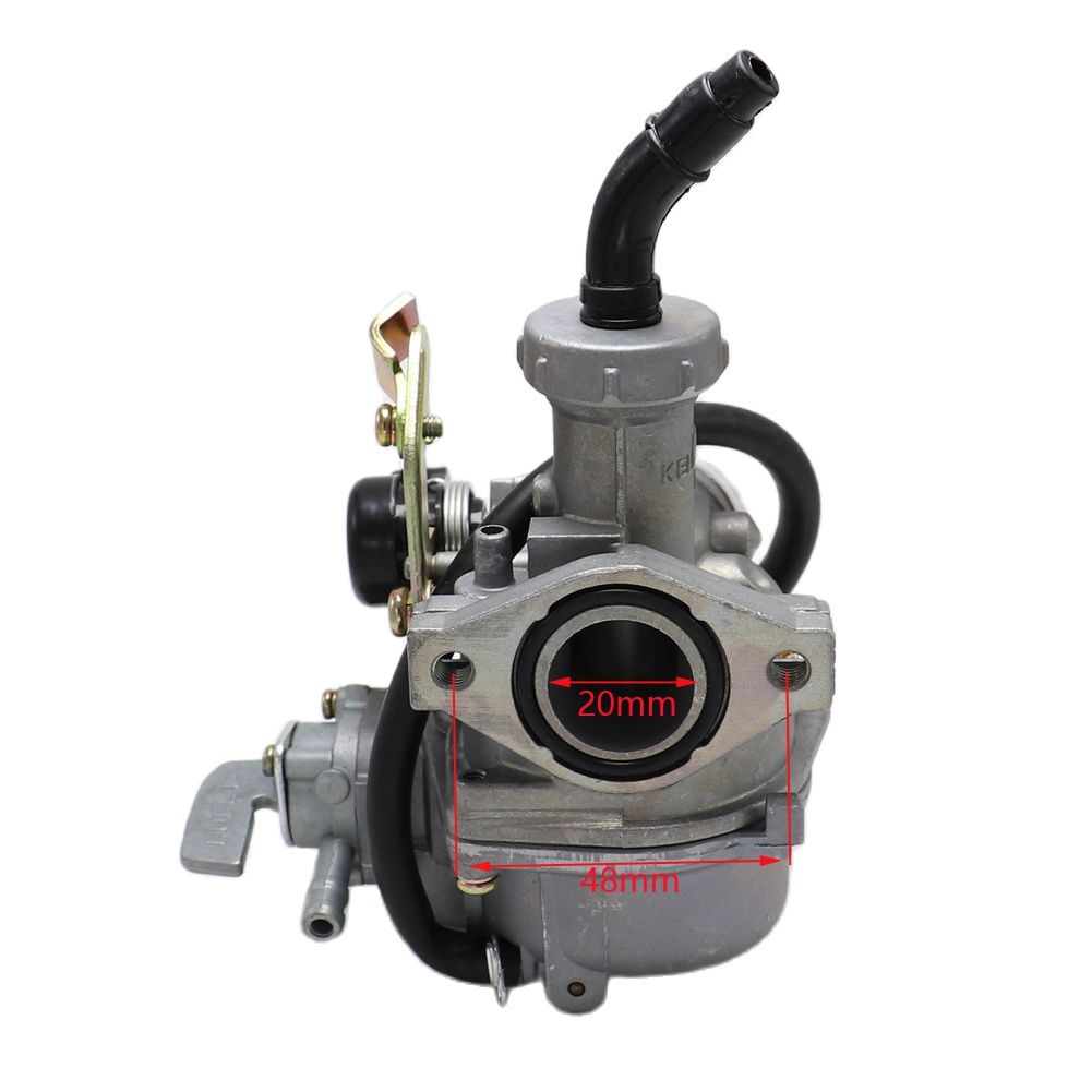 Carburador de motocicleta PZ20, Cable de mano, 20mm, con interruptor de aceite para moto de cross 50cc-125cc