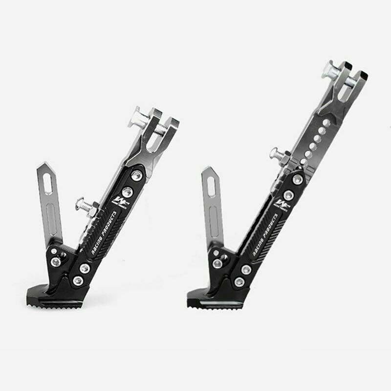 Verstelbare Motorcycle Parking Rack Motorbike Side Ondersteuning Stand Aluminium Metalen Motorfiets Gemodificeerde Houder Accessoires