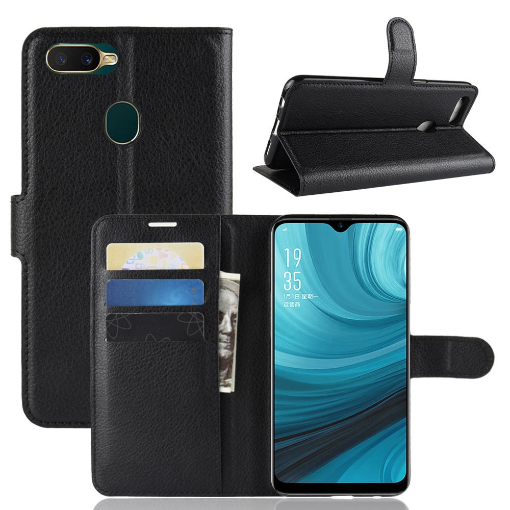 Flip Oppo A7 Luxe Portemonnee Van Kunstmatige Leather Cover Voor Mobiele Telefoon Voor Oppo Ax7 Cph1901 Cph 1901 Oppoax7 Ax 7 A7 Case