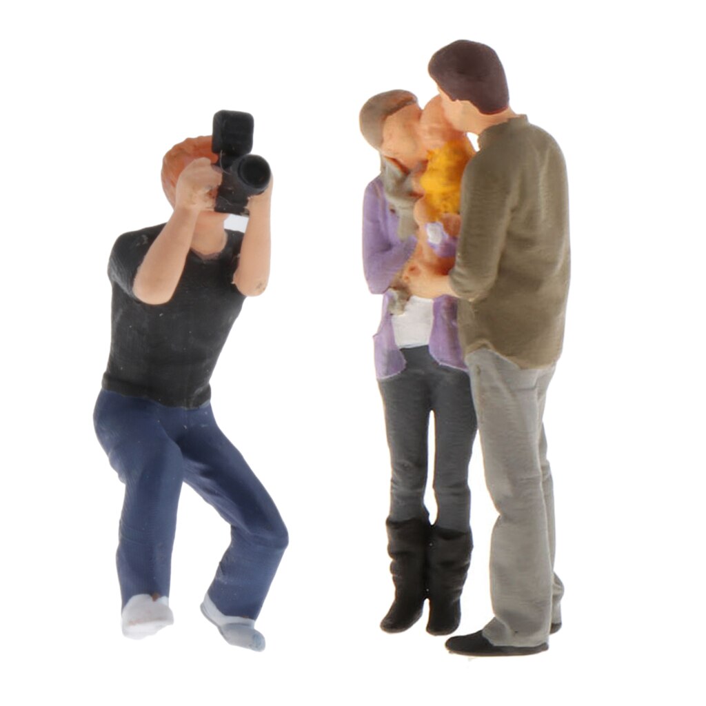 1/64 Scale Painted Family Figures Model Dolls Landscape Diorama S Scale