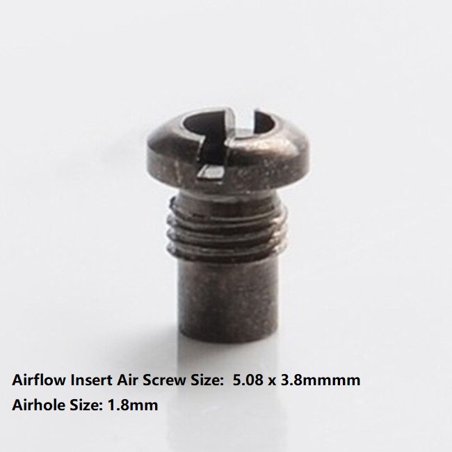 SXK Flusso D'aria Inserto Aria A Vite per Flash e Vapore Acqueo V4.5/V4.5S + RTA: Airhole 1.8mm black