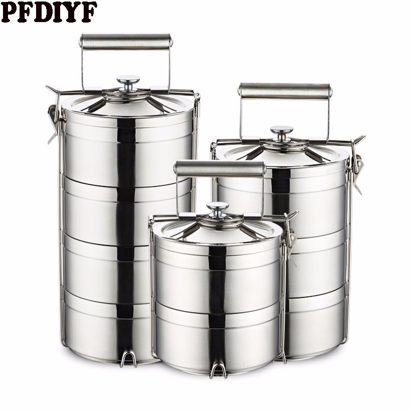 Japanese Thermal Lunch Box For Kids Adult Portable Food Container Kitchen Leakproof 304 Stainless Steel Bento Box