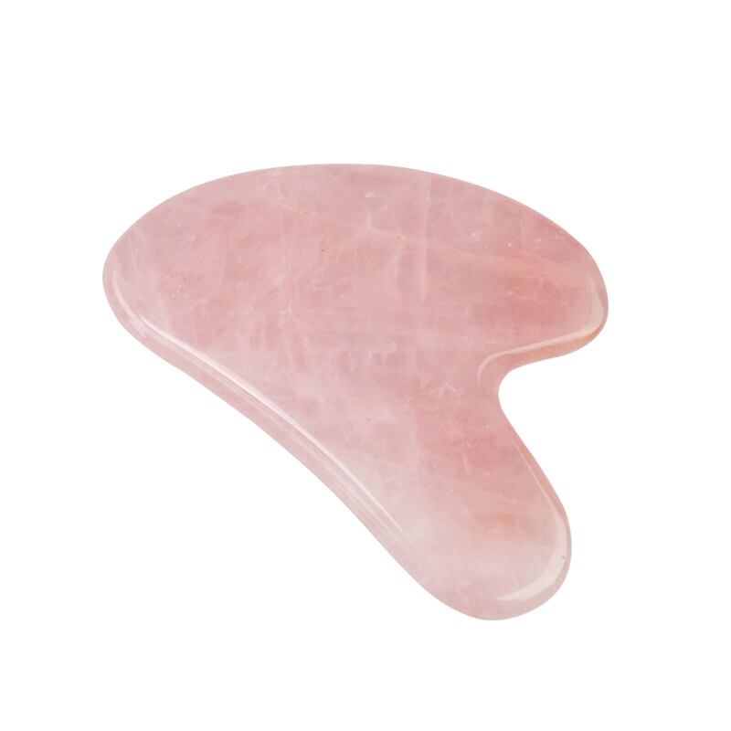 Natuurlijke Jade Gua Sha Steen Board Massage Rose Quartz Guasha Plaat Jade Gezicht Massager 5152