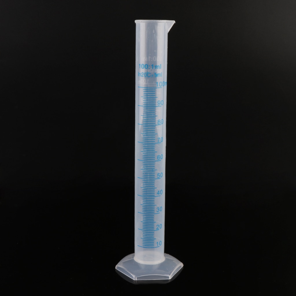100mL Measuring Cylinder Laboratory Graduated Liquid Trial Test Tube Jar Tool