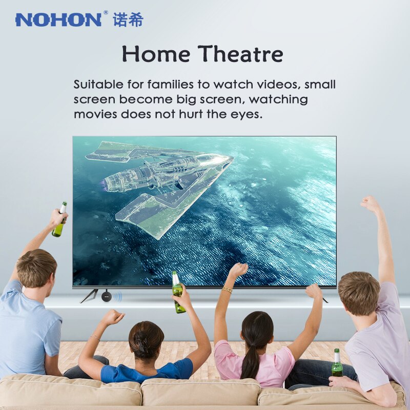 NOHON HDMI Ricevitore Per il iPhone 8 X iPad Samsung Huawei Xiaomi Display Wireless LAN 5GHz Antenna Adattatore Home Theatre istruzione