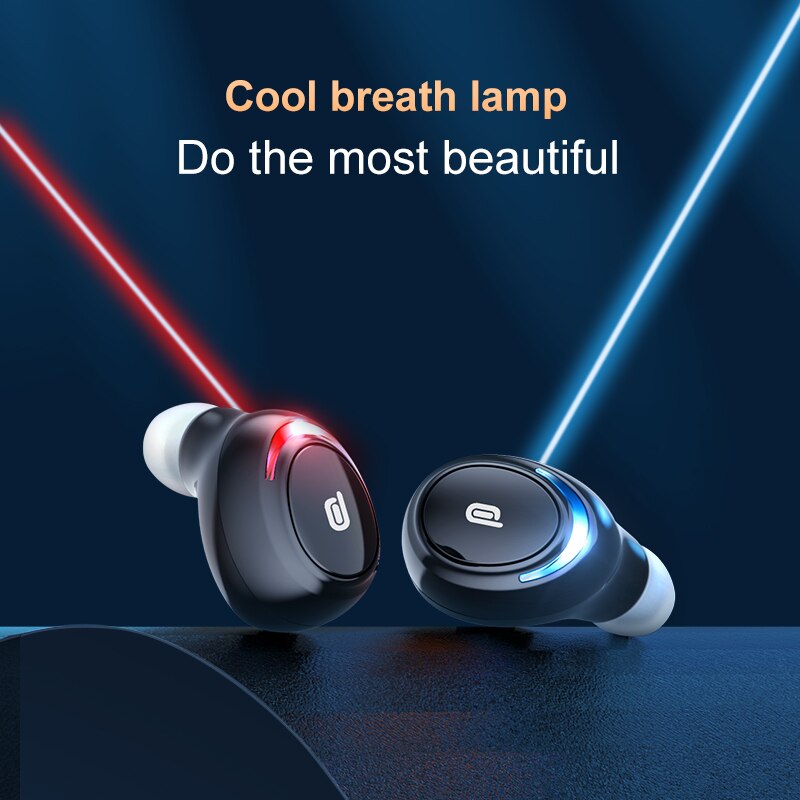 U8 TWS Bluetooth 5.0 Écouteurs Sans Fil Casque 9D Stéréo Sport Étanche Écouteurs Casques Avec Micro et Batterie Externe