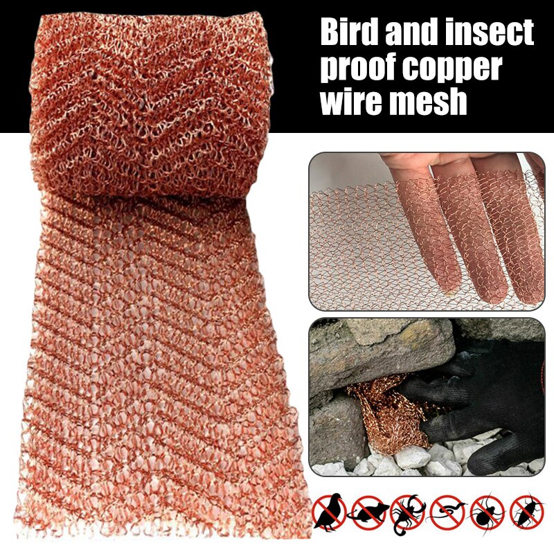 3/6 Meter Signal Shielding Net Anti-Snail Copper Wire Net Pest &amp; Rodent Net Mesh Exquisite Copper Decor Artworks Cleaning Tool