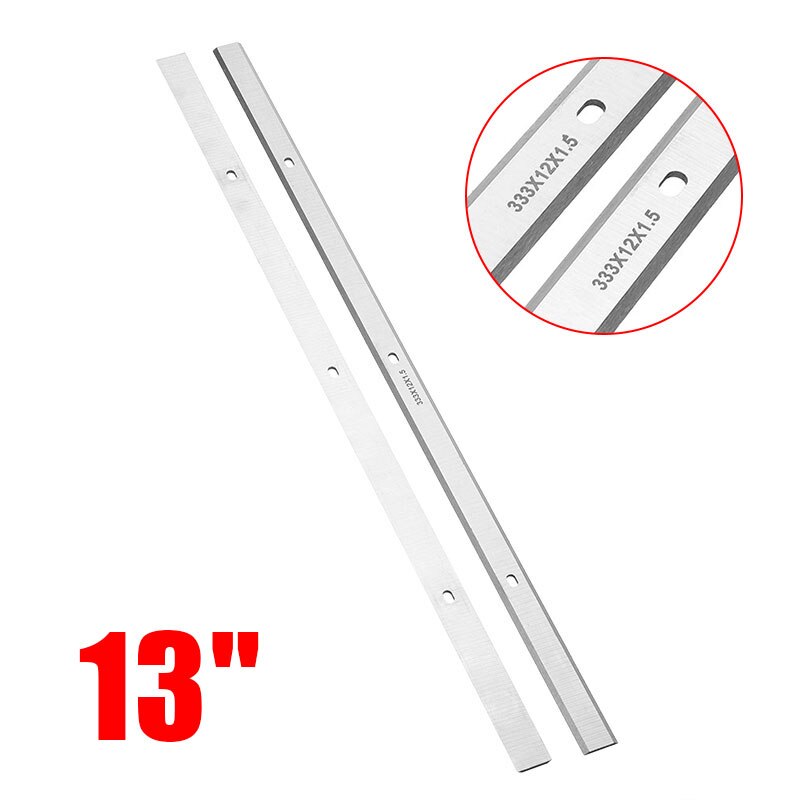 2 kpl 13 &quot; nopeat teräshöylän terät vaihdettavat teolliset sähköhöylän terät puuntyöstötyökalut 333*12*1.5 mm