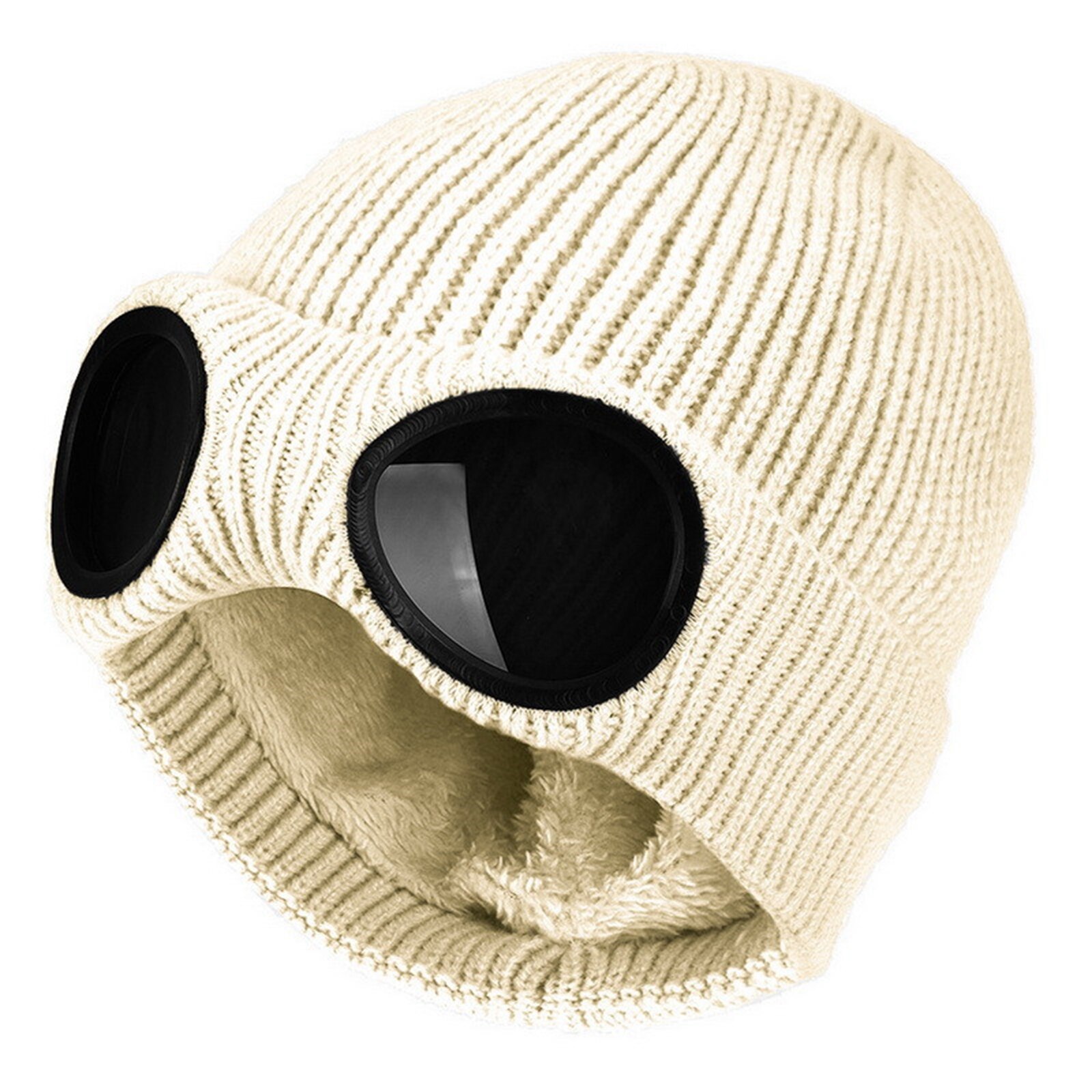 Berretto da sci sportivo occhiali lavorati a maglia Unisex termico caldo autunno inverno calore custode orecchio neve protezione fredda sport berretto elasticizzato cappelli