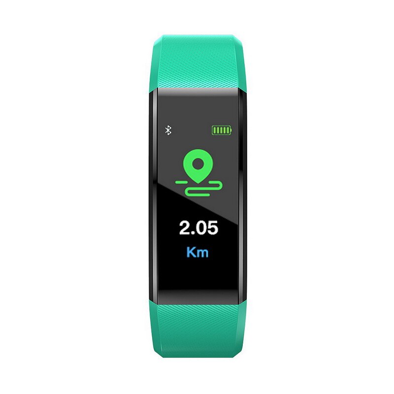 115 Plus Kleur Screen Sport Stappenteller Horloge Smart Band Fitness Tracker Bluetooth Waterdicht Smart Armband Voor Mannen Vrouwen: Green