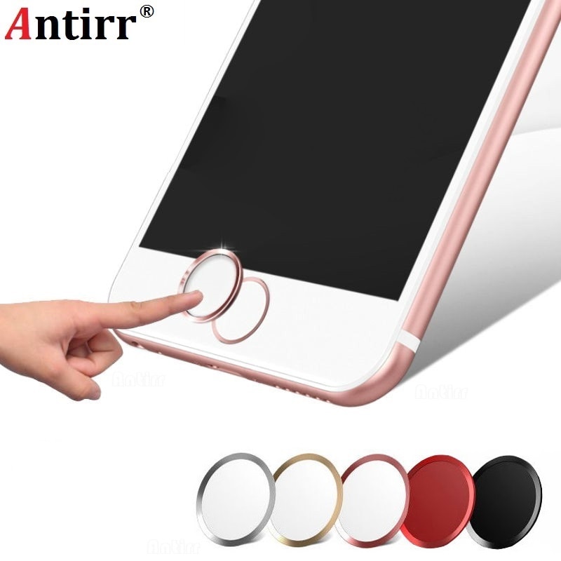 Antirr Ultra Slim Vingerafdruk Ondersteuning Touch ID Metalen Home Knop Sticker voor iPhone 8 7 7 PLUS 6 6 S 6 PLUS 5 5 S 5C SE