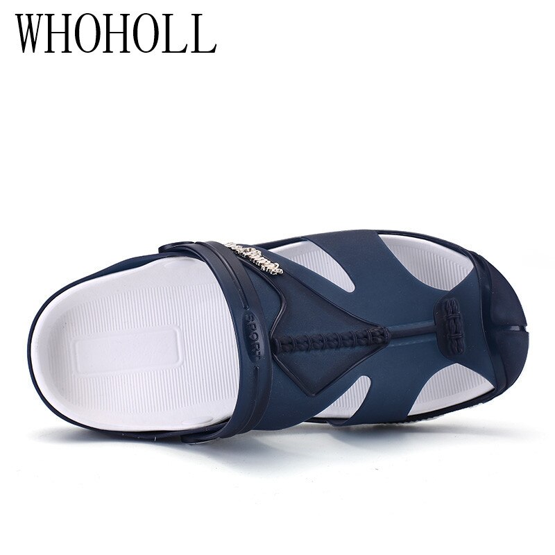 Summer Men's Slippers Clogs Slip-On Garden Shoes Breathable Man Sandals Plus Size Male Beach Shoes Flip Flops Quick Dry